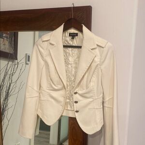 Bebe Women's Elegant White Blazer